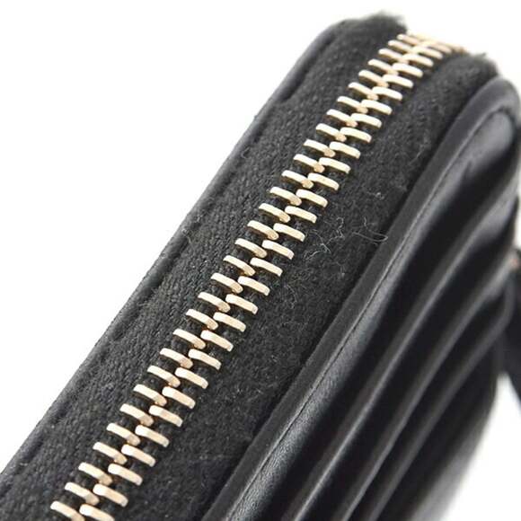 CHANEL Black Lambskin Leather Wallet - Picture 5 of 10